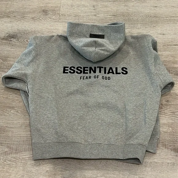BRAND NEW Fear of God Essentials Dark Oatmeal Hoodie Sweatshirt XS XSmall - Picture 7 of 15
